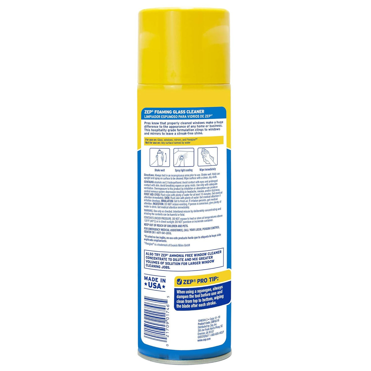 Foaming Glass Cleaner, Pack of 2 C713