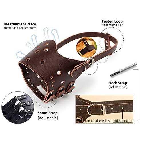 Leather Dog Muzzle E124