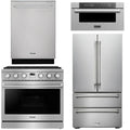 36 Gas Range, Refrigerator, Dishwasher and Microwave Q441