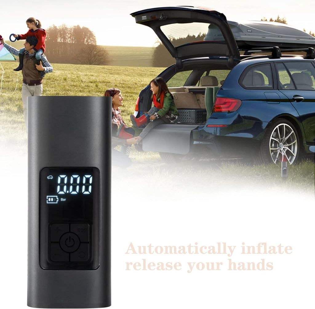 150PSI Portable Wireless Tire Air Inflator with 6000mAh Rechargeable Battery, Pack of 2 H30297