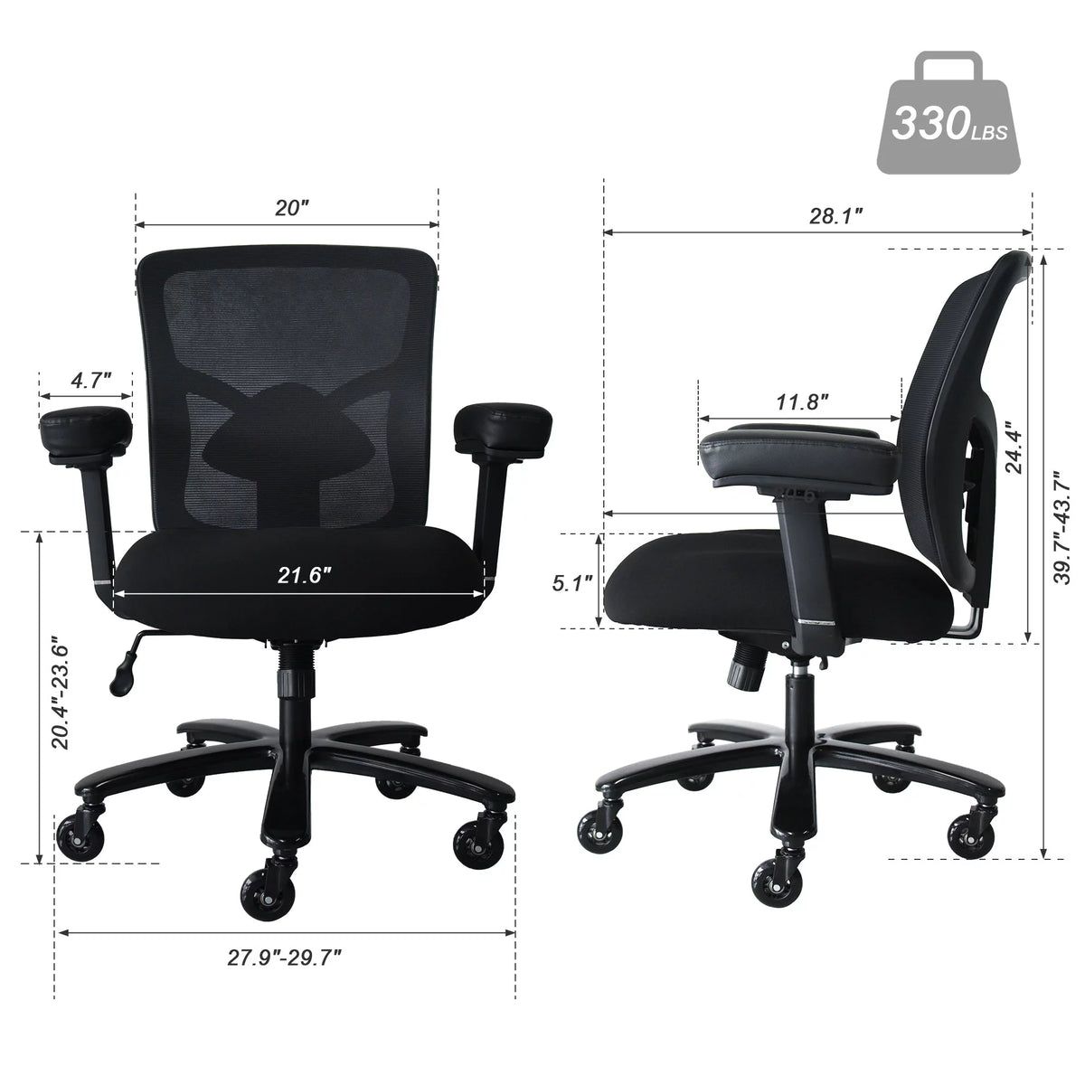 Heavy Duty Mesh Executive Chair Z1660