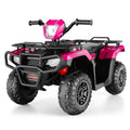 12V Kids Ride on ATV 4-Wheeler Quad Electric Car Rose Red R2265