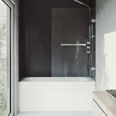 Hinged Frameless Tub Door Q681