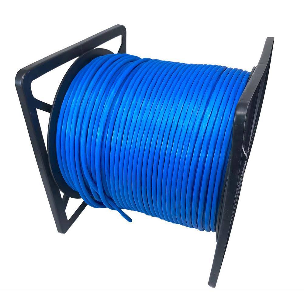 Solid Shielded Cat6a Bulk Ethernet Cable - Blue H618