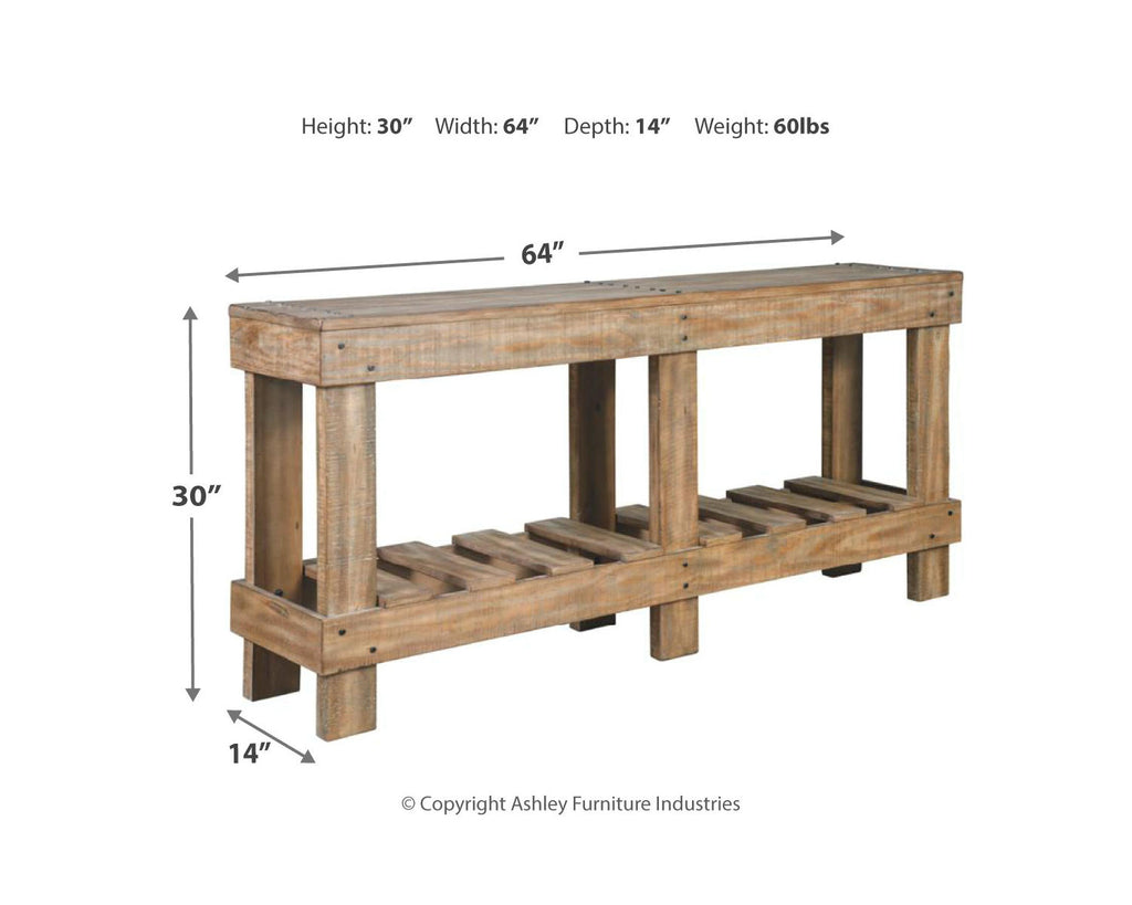 Casual Sofa Console Table Brown F5119