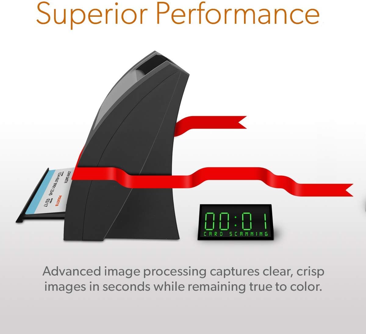 High-Speed Vertical Card Scanner for Windows PC S567
