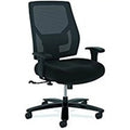 Black Big & Tall Task Chair with Adjustable Arms C944076
