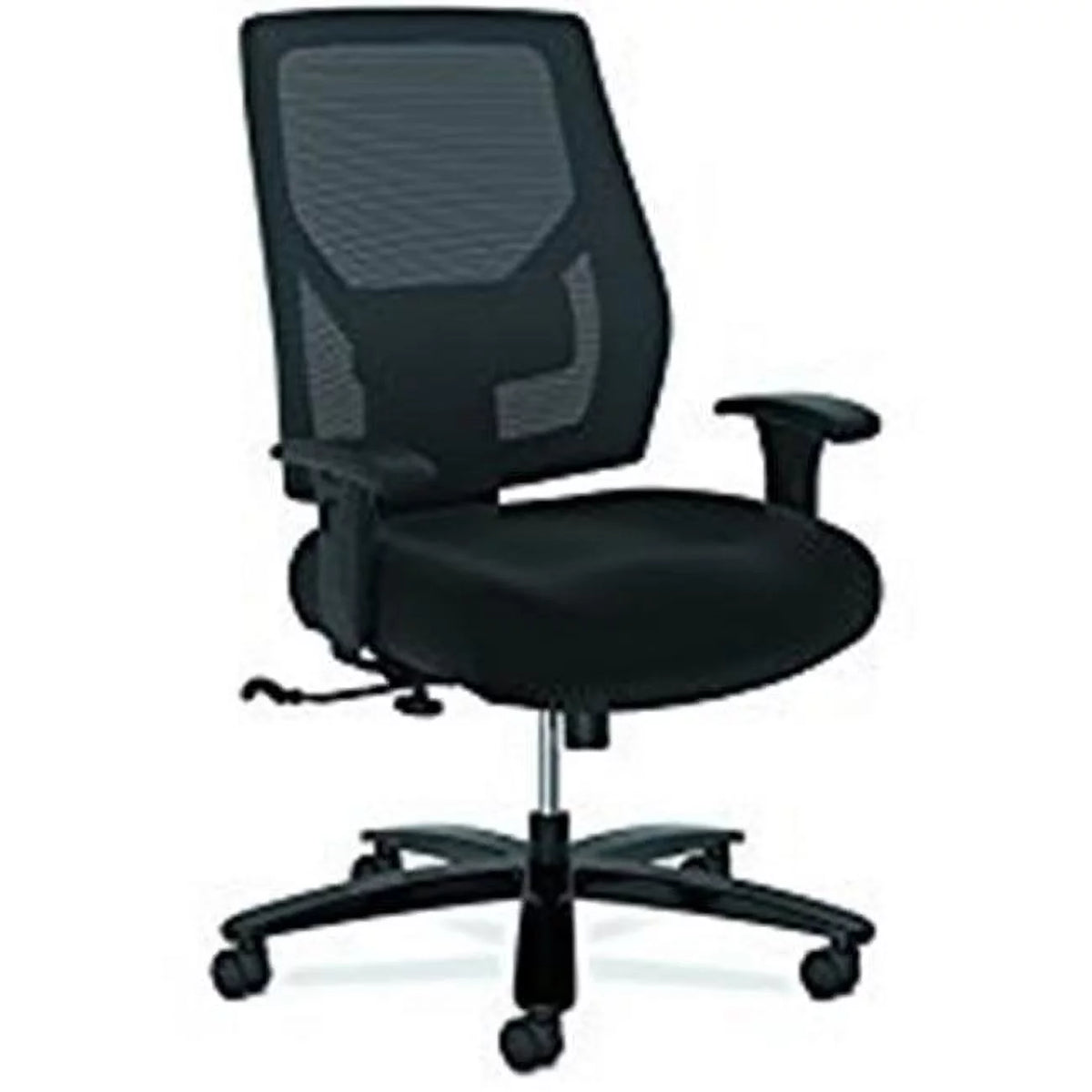 Black Big & Tall Task Chair with Adjustable Arms C944076