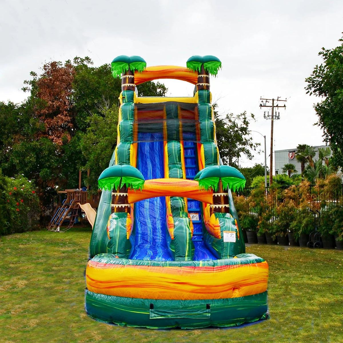 19FT Inflatable Water Slide with Detachable Pool I5722
