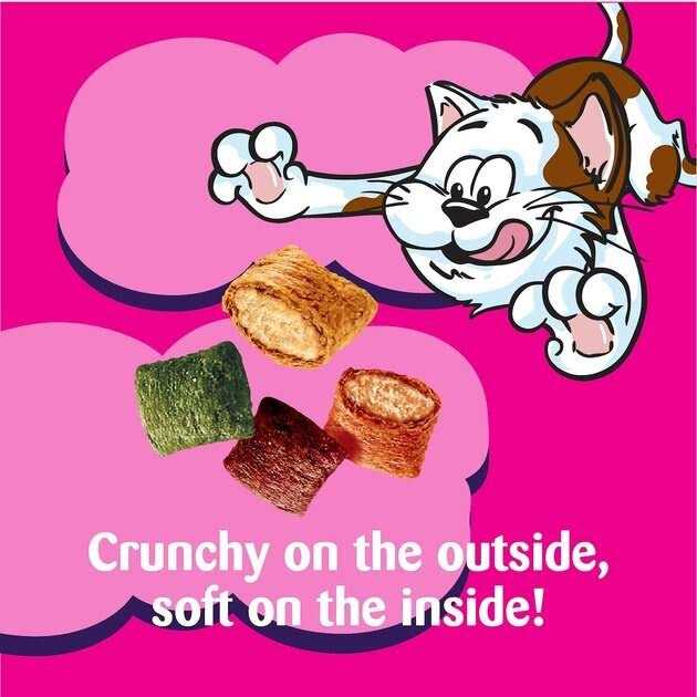 Chicken Dairy & Shrimp Flavors Crunchy & Soft Cat Treats T8575