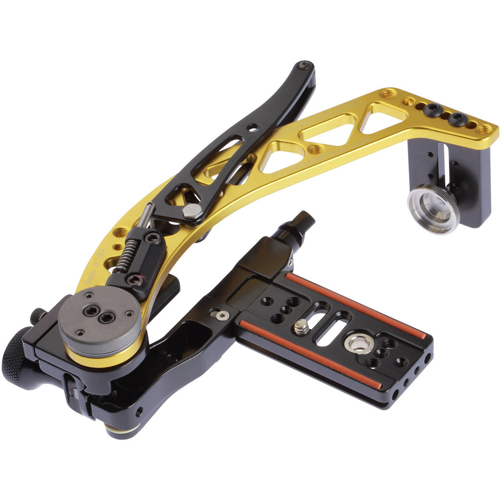 Gold Right-Handed Rotating Flash Bracket with Universal QR Plate Q61272