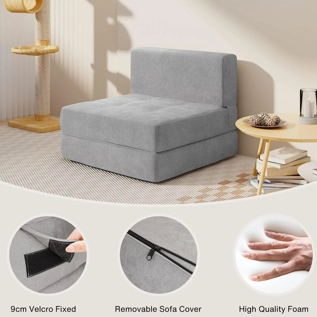 Dark Gray Convertible Sleeper Sofa Bed M729870