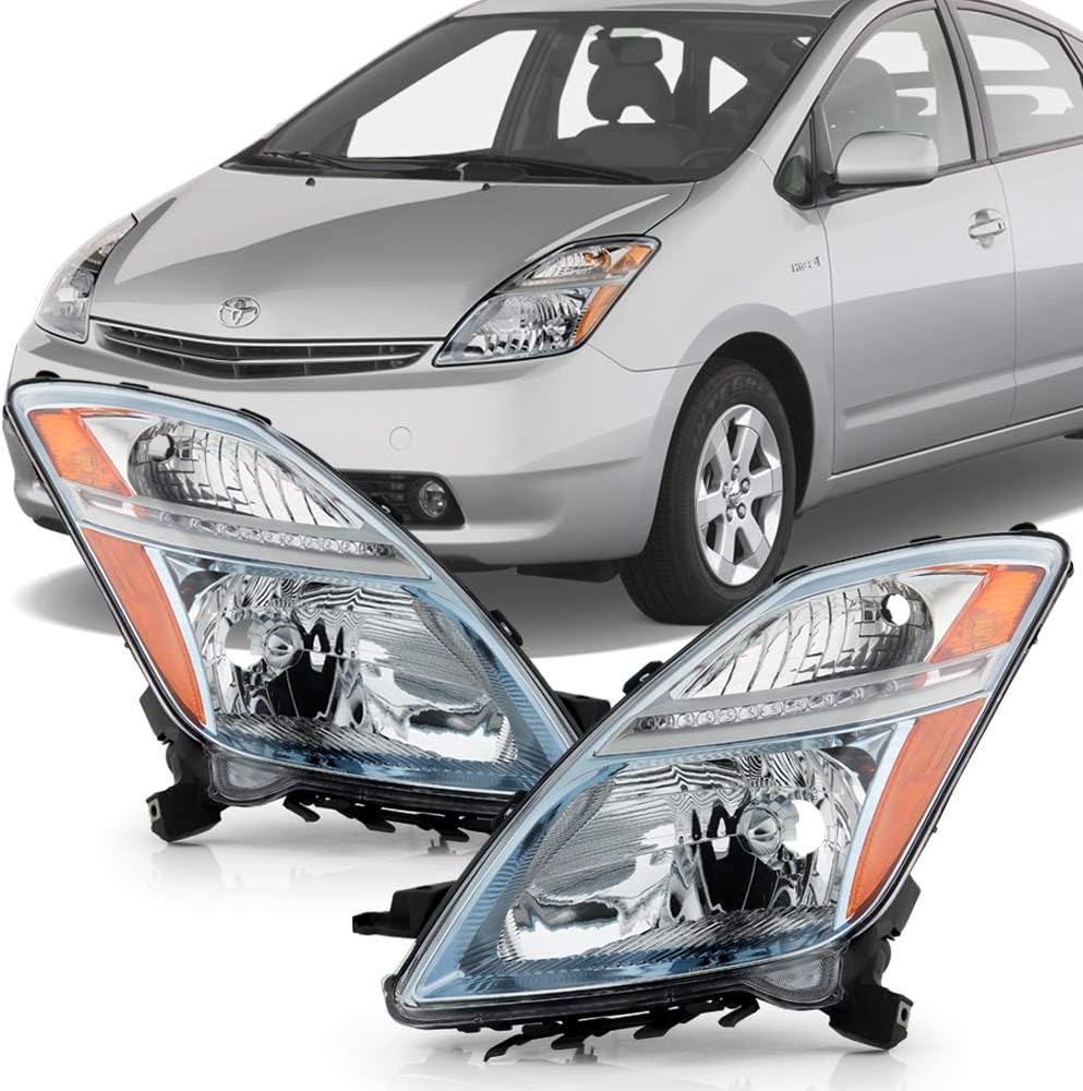 Chrome Headlights Headlamps Replacement Set X100621