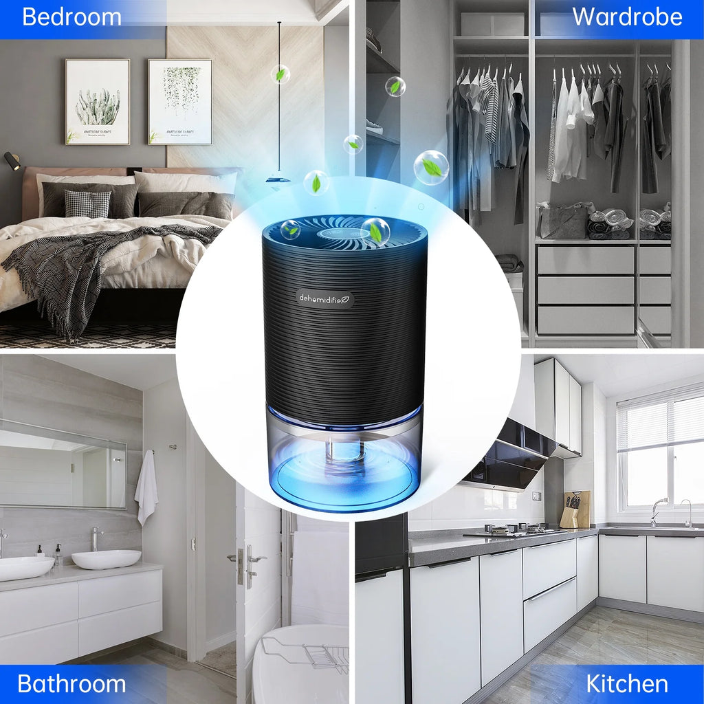 Small Dehumidifier 27oz with Auto-off Black T91039