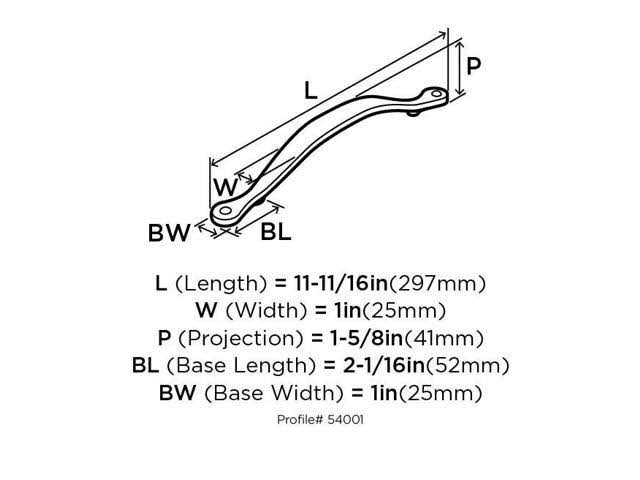 8 in Center Appliance Pull - Satin Nickel W322