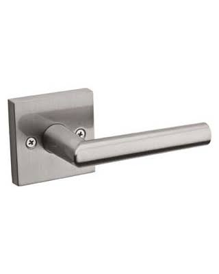 Satin Chrome Single Cylinder Interior Pack with Square Rosette M173