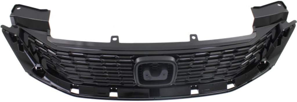 Painted Black Plastic Grille Assembly for Honda Accord Coupe J2102