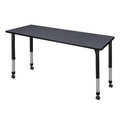 60 x 30 in. Height Adjustable Mobile Classroom Table, Grey A933