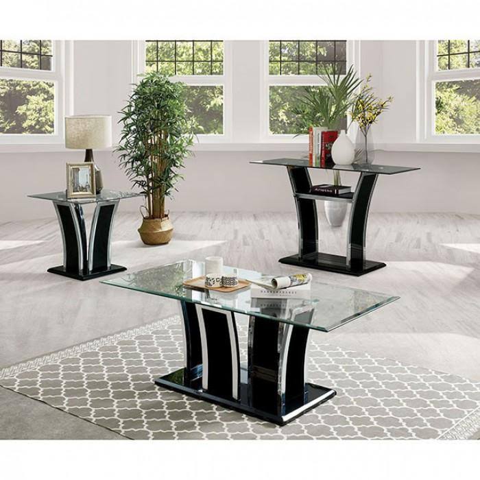 Glossy Black End Table F345550