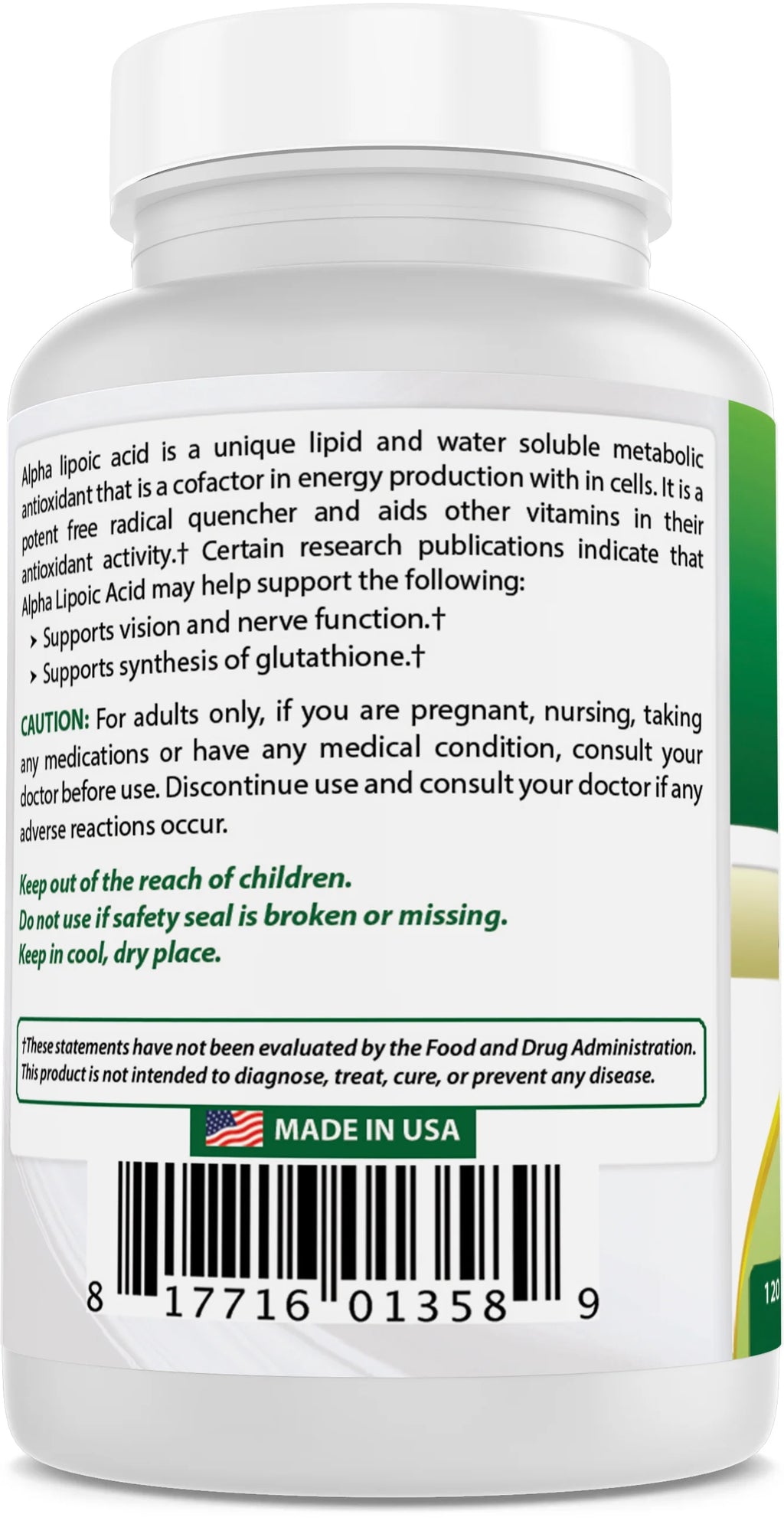 3 Pack Alpha Lipoic Acid 300 mg 120 Capsules N181147