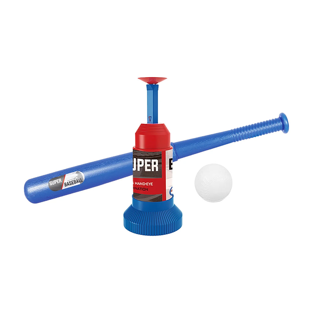 Automatic Launcher Baseball Bat Toys T-Ball Set with Baseball Bat and 3 Baseball B52731