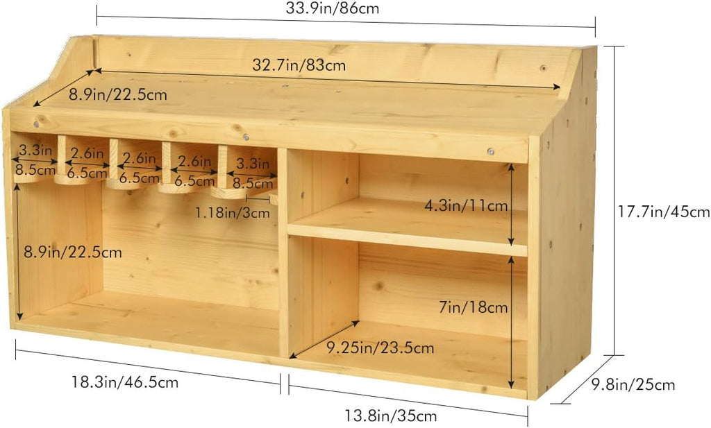 Wall Mount Drill Charging Station with 5 Hanging Slots P95934