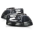 Smoke Tinted Headlight Clear Signal Reflector for Dodge Dakota/Durango O24828