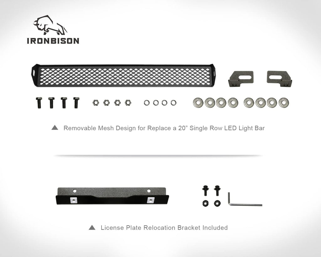 Black Front Bumper Brush Grille Guard X22520