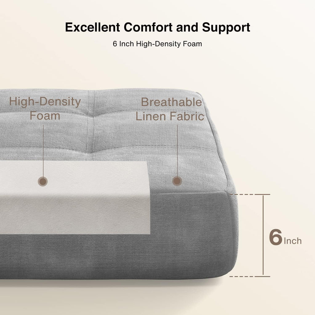 Dark Gray Convertible Sleeper Sofa Bed M729870