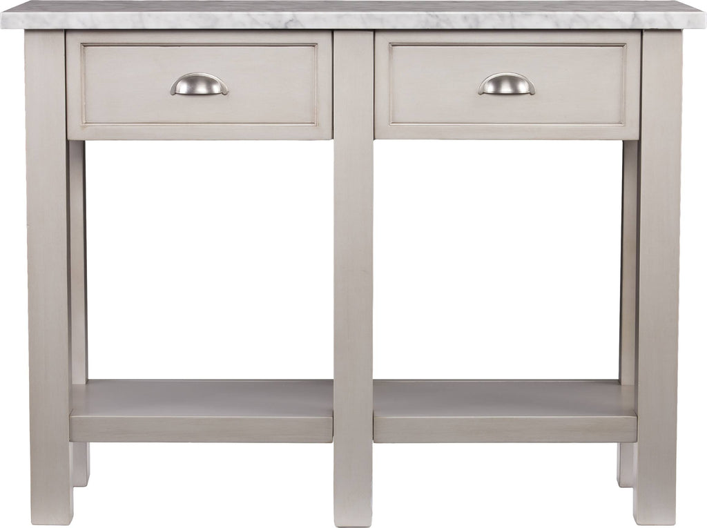 Faux Marble Rectangular Console Table J2166