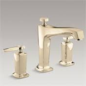 French Gold Deck Mount Bath Faucet Trim D66726