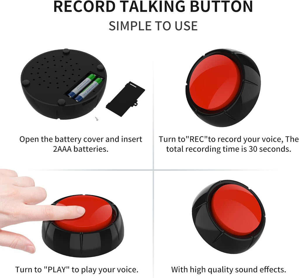 5 pcs Voice Recordable Dog Training Buttons H9782