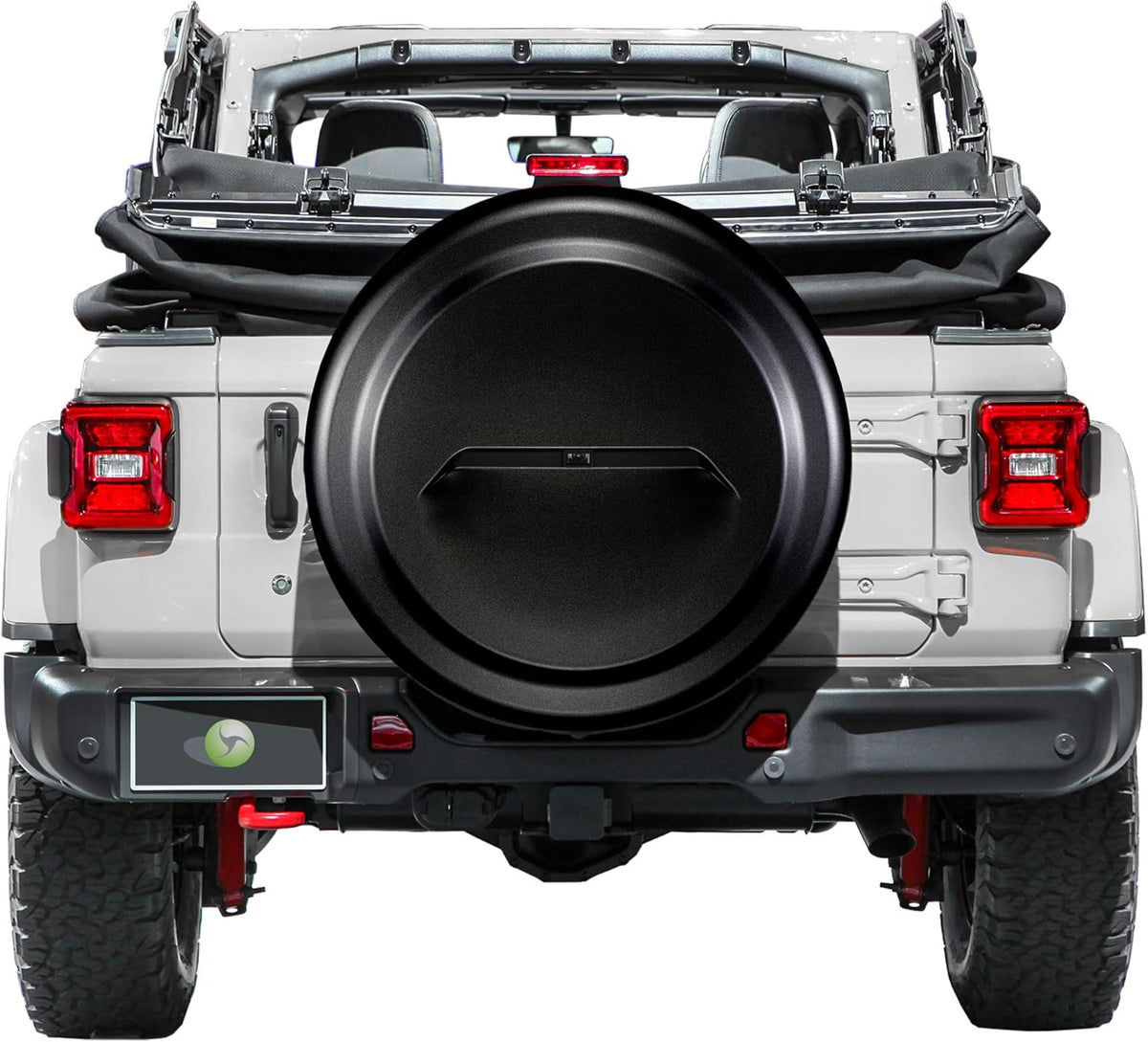 33" Black Rigid Tire Cover for Jeep Wrangler JL V9143