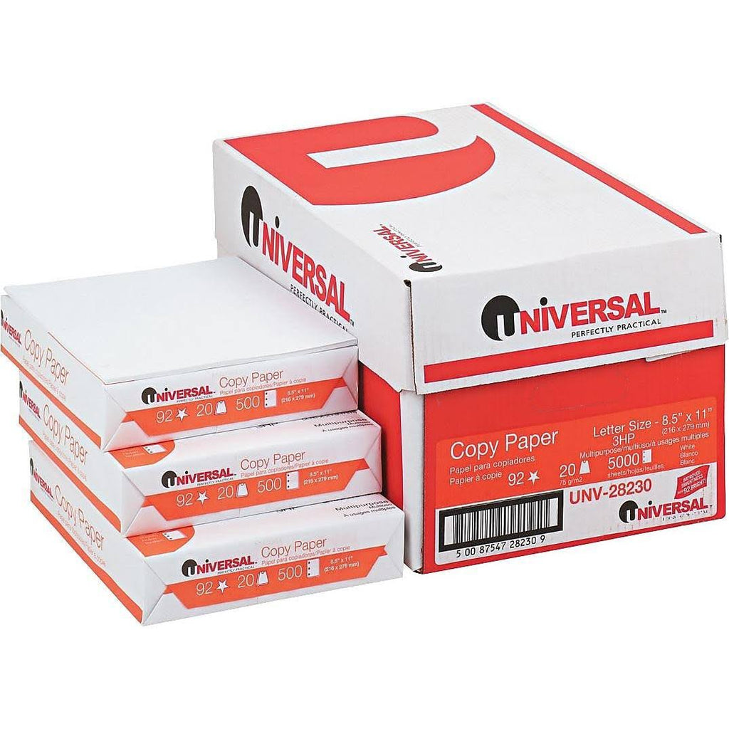 3-Hole Punch White Copy Paper 5000 Sheets/Carton C228