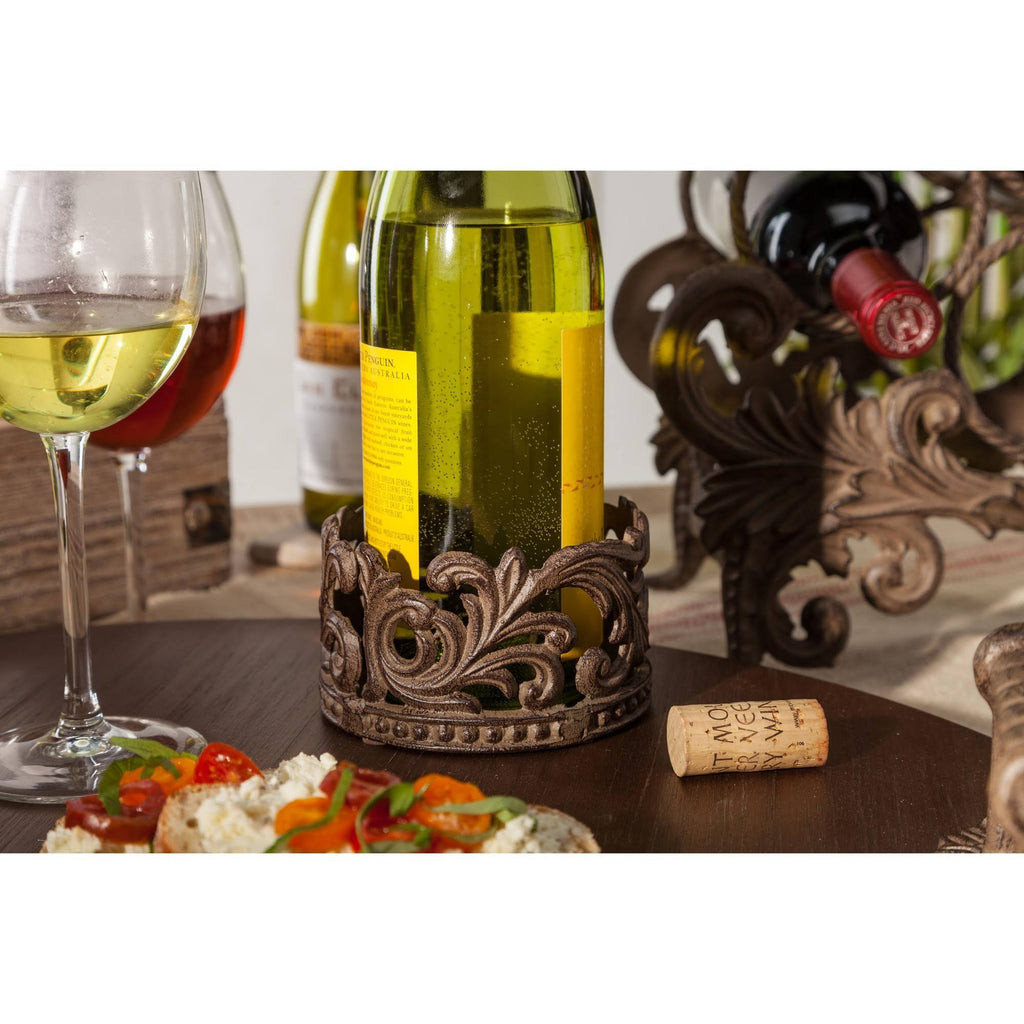 Wood Lazy Susan with Metal Handles P3827