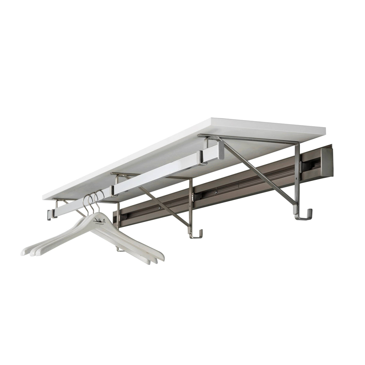 Heavy Duty Closet System in Espresso and Silver S54134