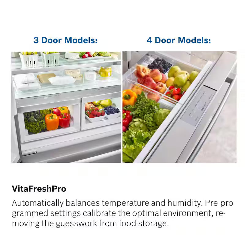36 in. 21 cu ft Smart Counter Depth French Door Refrigerator in Stainless Steel O850