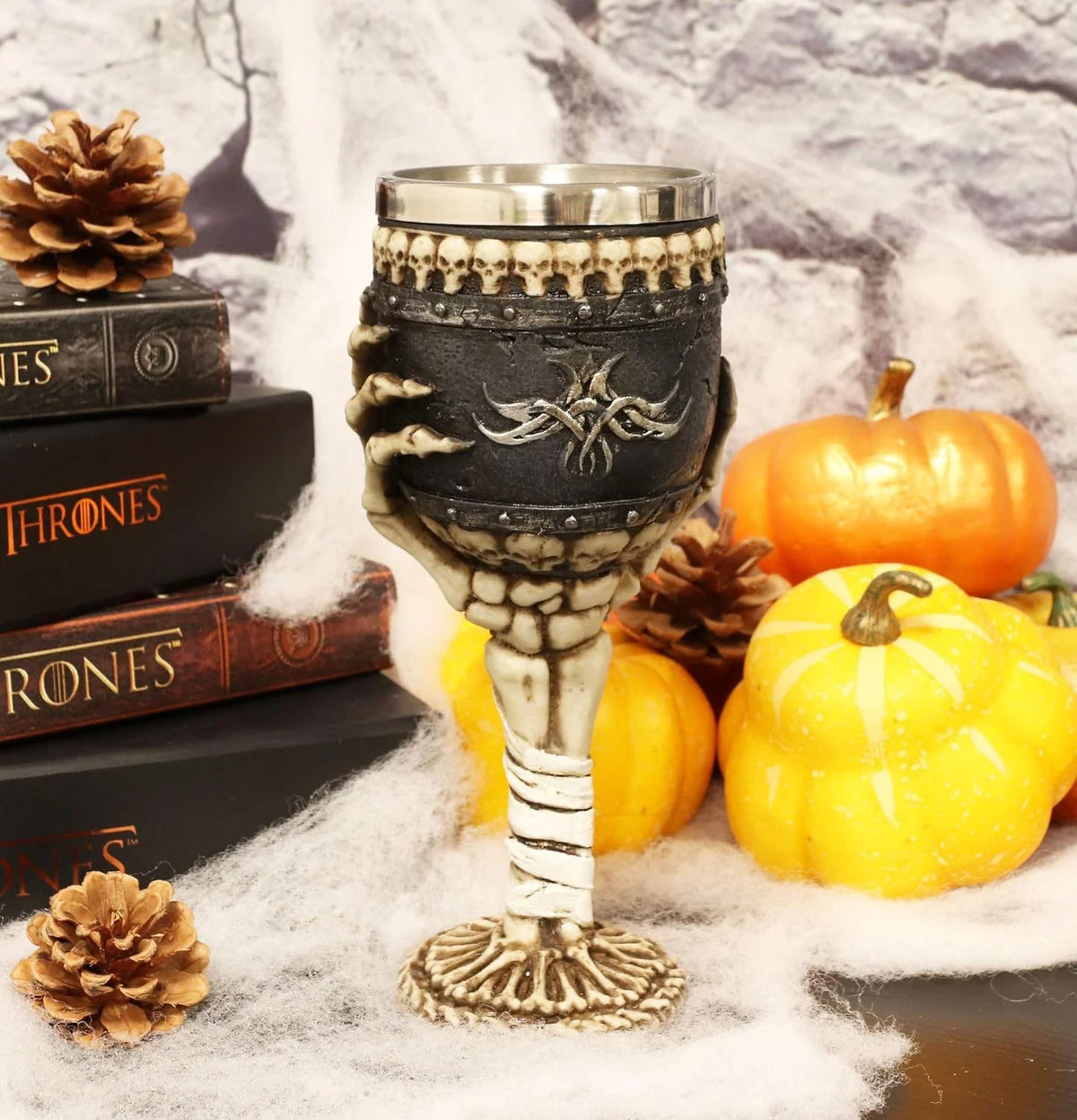 Skeletal Hand Bones Wine Goblet 6Oz Drinking Cup Z55230