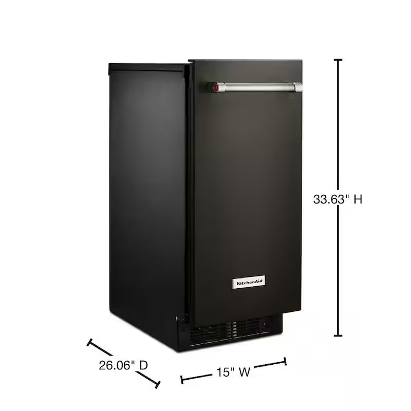 Built-In Ice Maker in PrintShield Black Stainless L622