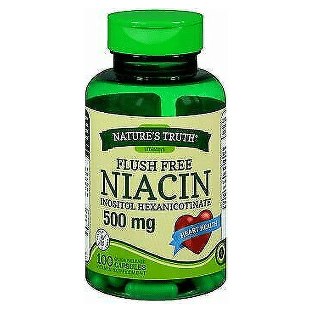 Niacin Inositol Hexanicotinate 500mg 100ct 4-Pack J852