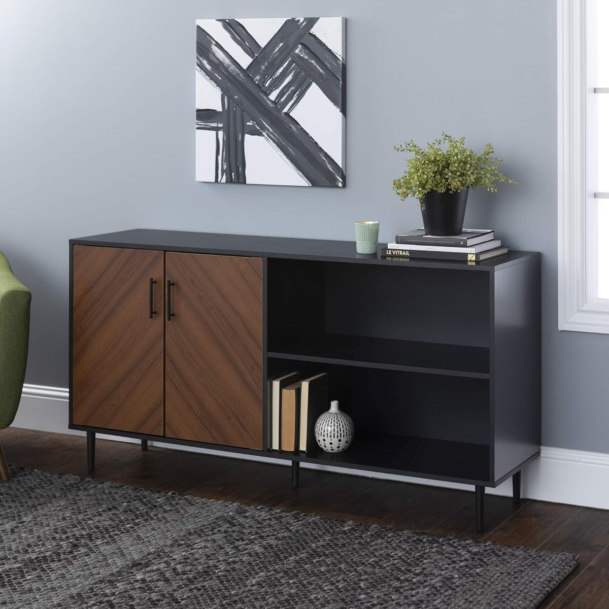 White 2 Door Accent Cabinet B810209