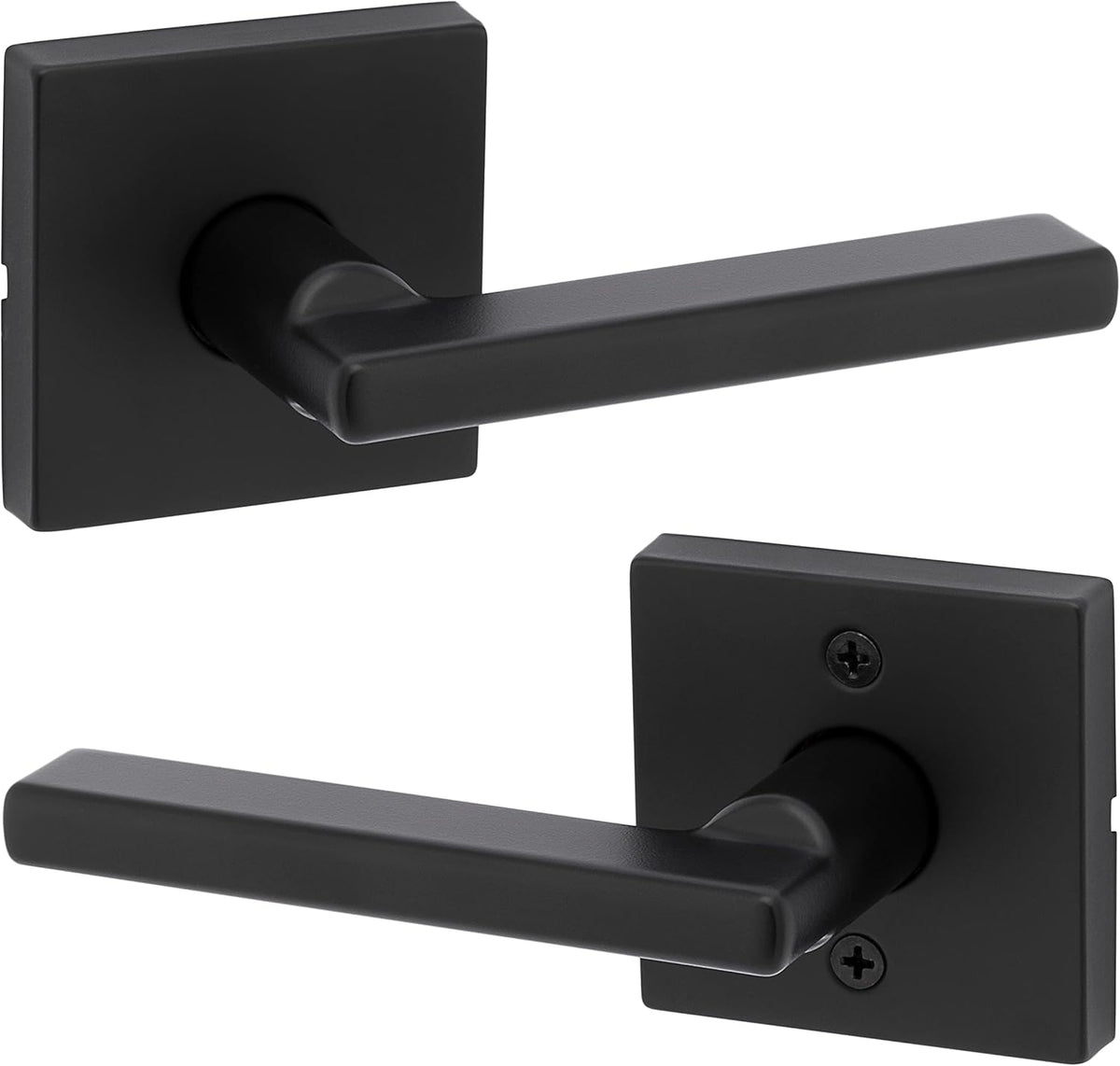 Matte Black Lever and Deadbolt Pack of 2 Y315872