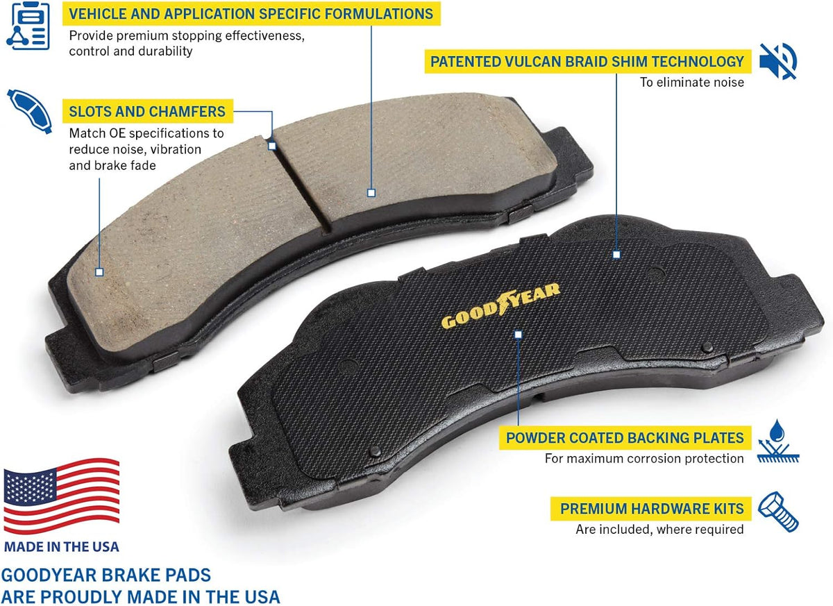 Front Brake Calipers Rotors Ceramic Pads G270
