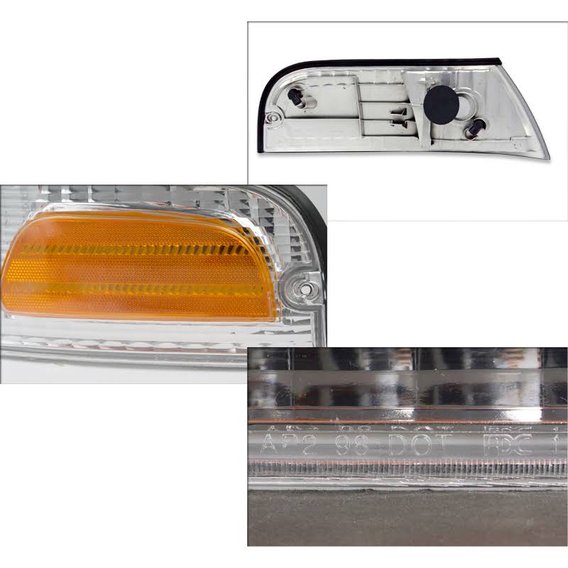 Chrome Euro Headlights for Ford Crown Victoria X594