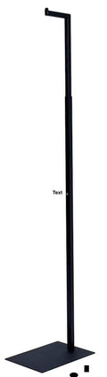 Matte Black Single Garment Display Rack T24450