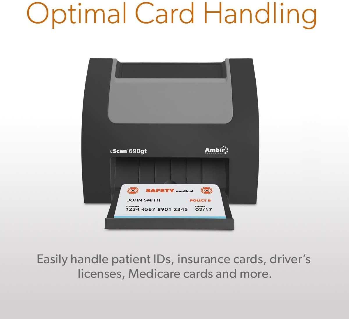 High-Speed Vertical Card Scanner for Windows PC S567