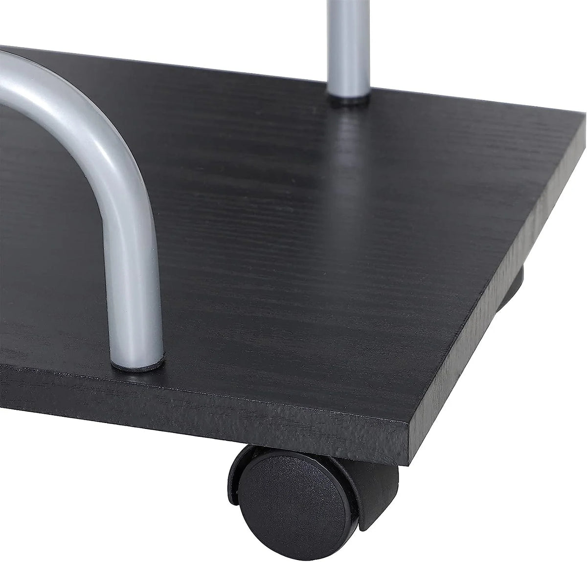 69" L-Shaped Tempered Glass Computer Desk with Monitor Stand S74969