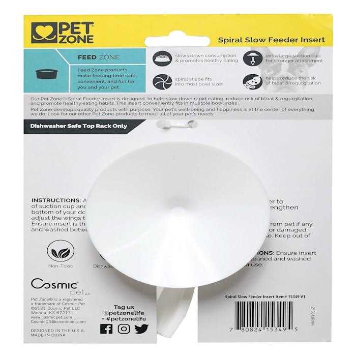 White Dog Slow Feeder B1319