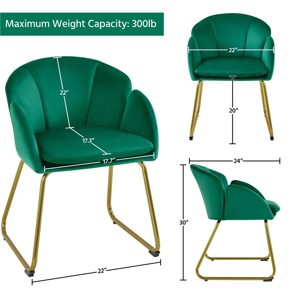 Pink Velvet Armchair with Metal Legs R194