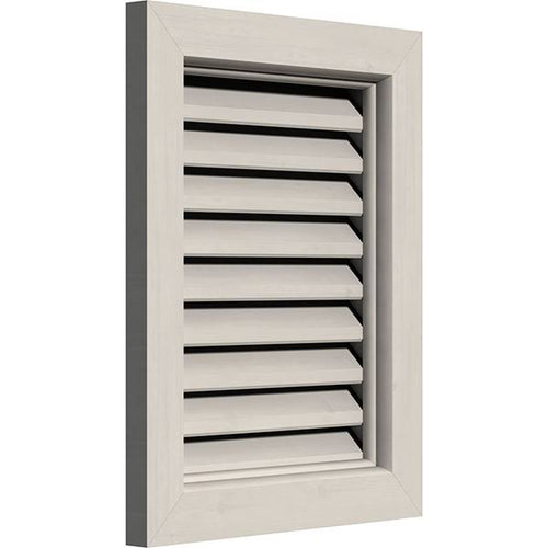 18 inch x 12 inch Vertical Gable Vent Primed Smooth Western Red Cedar O73214